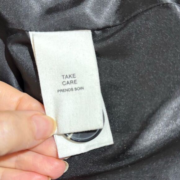 Anthropologie Avec Les Filles Houndstooth Leather Trim Blazer XL - Picture 9 of 13